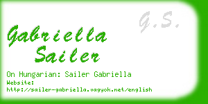 gabriella sailer business card